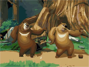 

Painting by Numbers Premium: Two bears