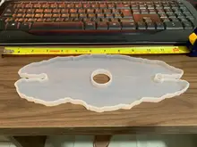 Molde de silicona para estante de vino DIY, estantería de vino tinto Irregular, almohadilla, moldes para Resina Uv, decoración para casa, Molde de resina de arte, 1 ud.
