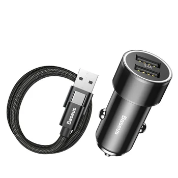 Mcdodo車の充電器3.4Aデュアルusb液晶ディスプレイ急速充電器