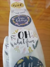 Stickers Box-Labels-Decorations Candy-Bag Merry-Christmas New-Year Elk 500pcs