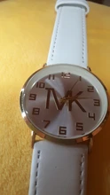 Reloj de pulsera de cuarzo de cuero para mujer, accesorio elegante y sencillo, de marca de lujo, gran oferta