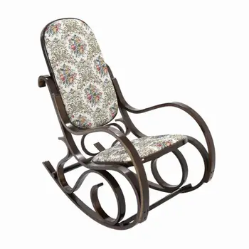 

Rocking chair. Manufactured wood structure. Seat and backrest in wood with PADS QUILTING. Med. 90x55x45cm