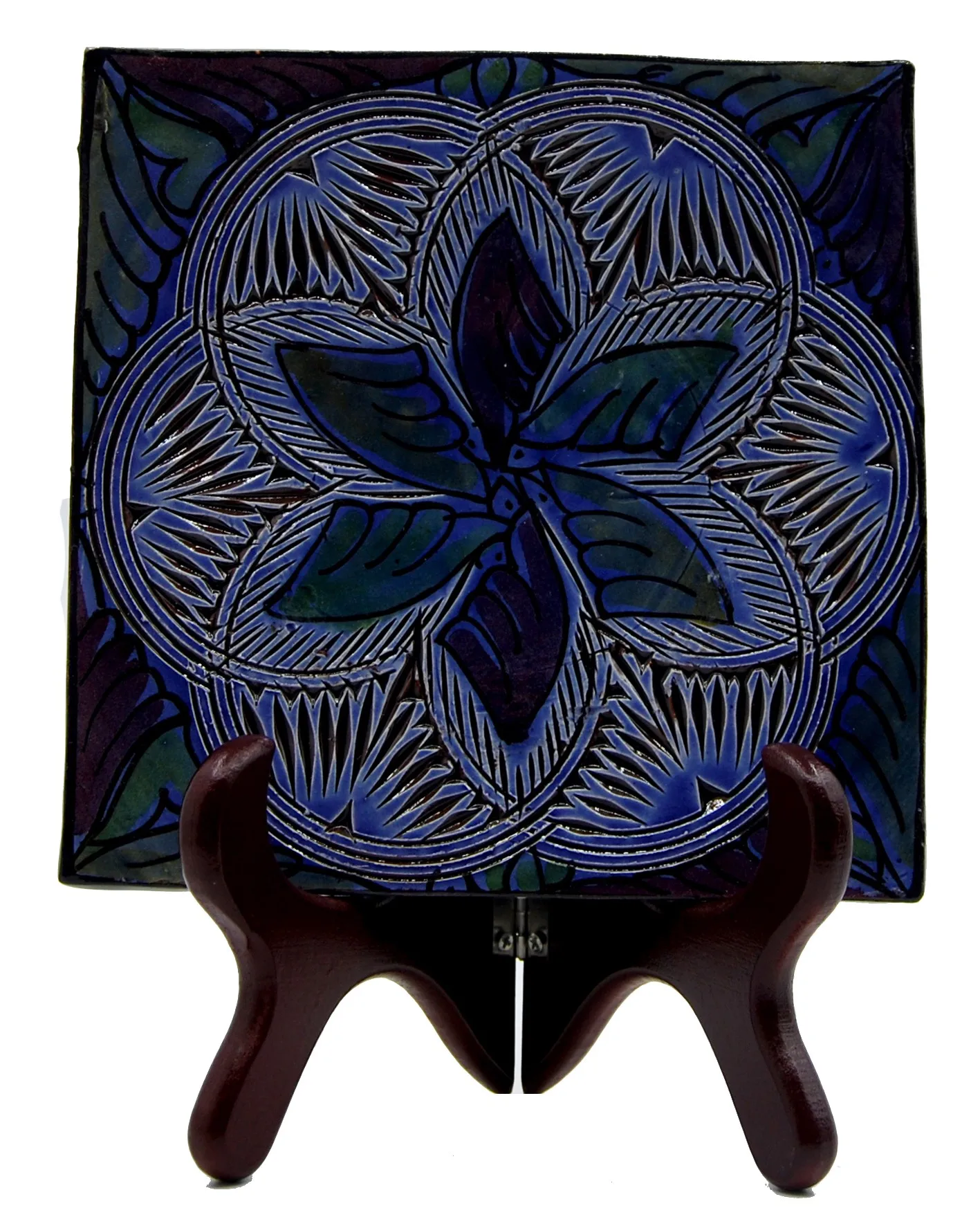 Тарелка керамическая Терракотовая стена декоративный диапазон арабский Марокко 0806191219