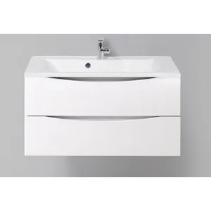 

Cabinet under the sink belbagno Marino 90 Bianco Lucido (marino-900-2c-so-bl-p)