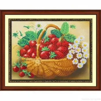 

B1222 set for embroidery with beads 'паутинка' 'lukoshko strawberry ', 29*37,5 cm