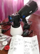 PROSTORMER-pistola de pulverización de pintura, pulverizador eléctrico de 600W, 4 tamaños de boquilla, HVLP, Control de flujo de 1000ml, aerógrafo de fácil pulverización para el hogar