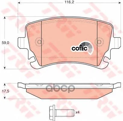Колодки Тормозные Audi A4/A6/A8/Vw Multivan/T5/Phaeton Задние Trw/Lucas Gdb1516 TRW/Lucas арт. GDB1516