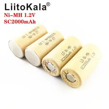 

LiitoKala Ni-MH SC2000mAh 1.2V Rechargeable Battery NIMH Cell Discharge Rate 10C-15C for Electronic Drill Power