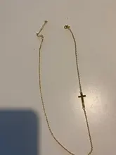 Collar con colgante de Cruz para mujer y hombre, joyería de acero inoxidable religioso, Gargantilla chapada en oro y plata, collar de fe