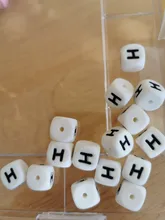 Chewing-Beads Silicone Alphabet Making Food-Grade 100pc for Teething Necklace Baby Letter