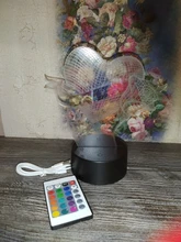 Lamp Base Table-Decor-Holder Light Night-Light-Replacement Usb-Cable Touch 3D Colorful