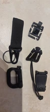Hebilla de mochila militar Molle, Clip de correas, hidratación táctica, agua, Tupe, anillo en D, Soporte para Llavero de bloqueo, 42 Uds.