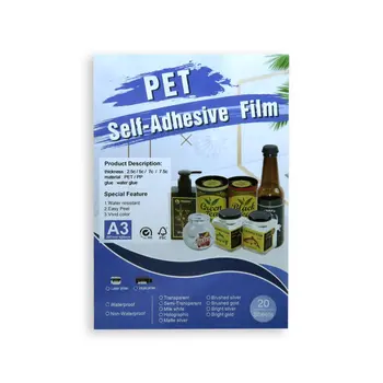 

Starfilm Semi Transparent Film Sticker (PET) 0,08mm A3 20 Page