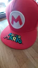Gorra de baseball con bordado de Mario para niñas, informal, cosplay, hip hop, para viajar al aire libre