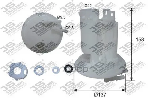 Фильтр Топливный Js Asakashi Fs27002 JS Asakashi арт. FS27002