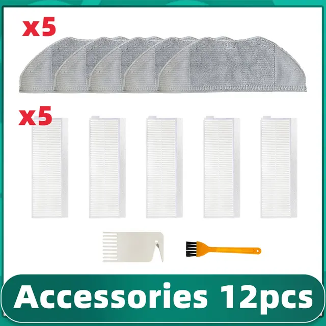 Xiaomi MJSTG1 Mijia G1 Mi Robot Vacuum-Mop Essential Cleaner Hepa Filter Main Side Brush Mop Rag Replacement Parts Accessories Set 5