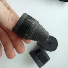 Empuñadura de goma para raqueta de bádminton, accesorio antideslizante, absorbente para el sudor, con mango de goma, cinta de bobinado, 3 uds.