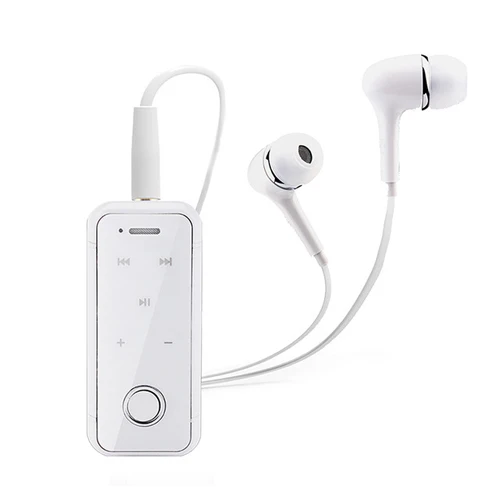 Серый I6s Bluetooth наушники беспроводные Handsfree наушники гарнитура с микрофоном Звонки голосовые напоминания носить пульт на прищепке - Цвет: Серый