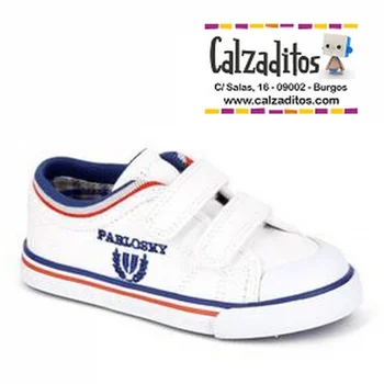 

Cotton duck white color for child with two velcros, Pablosky