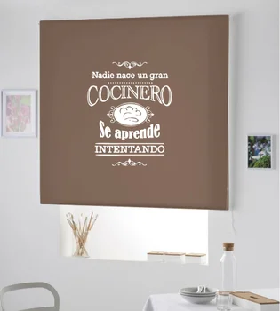 

Blind Iroa roll for kitchen/Nobody is born Chef! ROLLER BLINDS TRANSLUCENT! (CAFE 100X175)