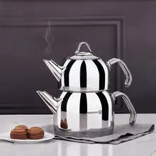 Korkmaz Provita kapsüllü türk çayı demliği seti ergonomik saplı, lehçe, 0.7 & 1.5 Quart ücretsiz SHİPPİNG