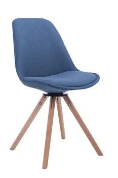 

Besucherstuhl Troyes Drehbar nature Stoff Rund