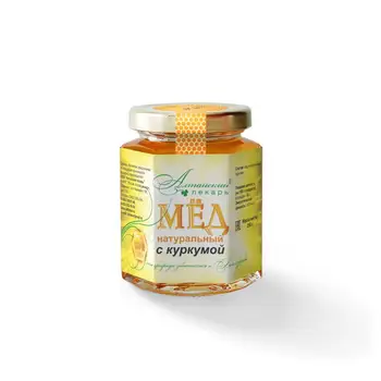 

Honey natural алтайский лекарь with куркумой