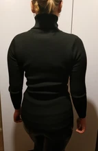 Turtleneck Women Sweaters Jumper Pullover Long-Sleeve BLACK Knitted-Tops Streetwear Autumn