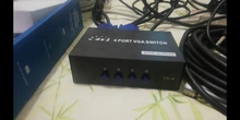 Interruptor VGA para proyector de monitor, 4 puertos, VGA, SVGA, vídeo, 4x1, amplificador de señal HD, divisor de pantalla ancha, 1 en 4 salidas