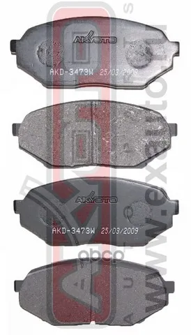 Колодки Тормозные Дисковые Передние AKYOTO арт. AKD-3473