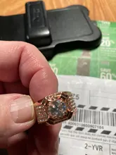 FDLK-anillo lujoso de oro rosa para hombre, piedra Natural de cristal, regalo de aniversario para novio, banda de boda de compromiso para banquete