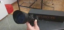 Fire Wolf-Mira iluminada telémetro para caza, rifle de retícula holográfica, visor de 4 retículas, láser rojo de 20 mm, ideal cacería, 4-12x50