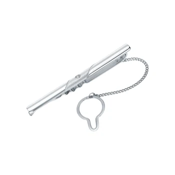 

Silver tie clip with cubic zirconia sunlight sample 925