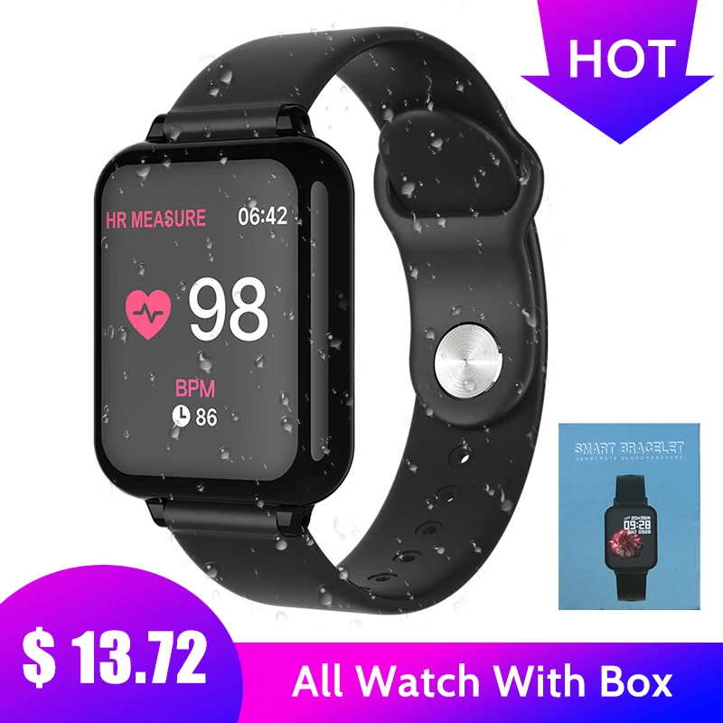 

Smart Watch B57 Fitness tracker Waterproof Blood Pressure Watch Heart rate monitor Clock Pressure Pedometer fitness bracelet