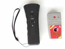 Espantaperros-silbato antiladridos, entrenador aparato de entrenamiento LED ultrasónico 3 en 1, antiladridos