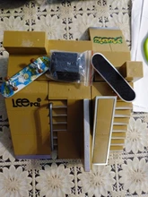 Mini Tabla de Patinaje con los dedos de aleación, juguetes de combinación monopatín para niños, pista de rampa, juego de juguetes educativos para niños, regalos de cumpleaños