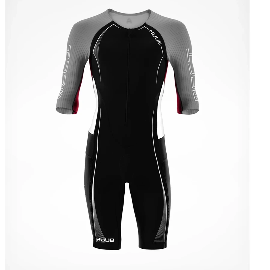 HUUB летний костюм для велоспорта ropa de triatlon Мужская одежда для велоспорта ciclismo одежда для плавания и бега MTB велосипеда - Цвет: Серебристый