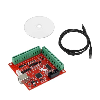 

CNC USB MACH3 100Khz Breakout Board 4 Axis Interface Driver Motion Controller