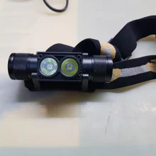Mini Headlamp Head-Torch Waterproof Flashlight LED Hunting Rechargeable High-Power Boruit xm-L2