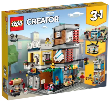 

31097 LEGO pet shop and coffee shop®CREATOR®-Toys for boys and girls, figures + 3 years, blocks pieces, original
