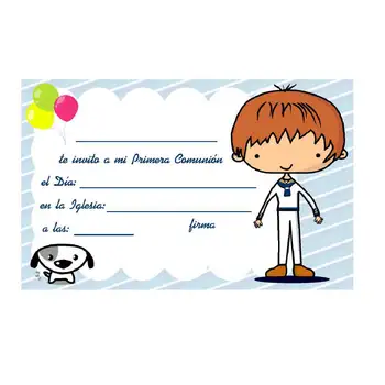 

Invitations or communion (PACK of 10 with envelopes)