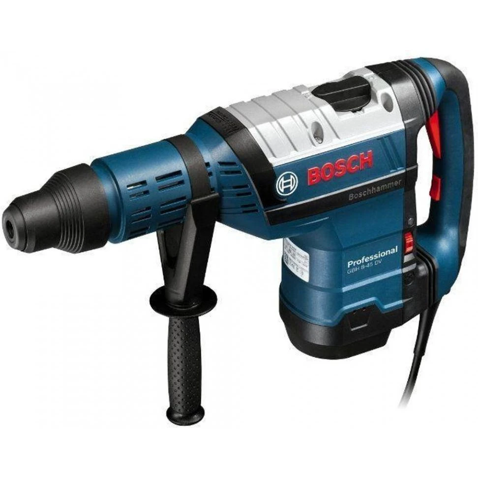 Перфоратор электрический Bosch GBH 8-45DV(Мощность 1500 Вт, 305 об/мин, 2760 уд/мин, 12,5 Дж, антивибрация, кейс