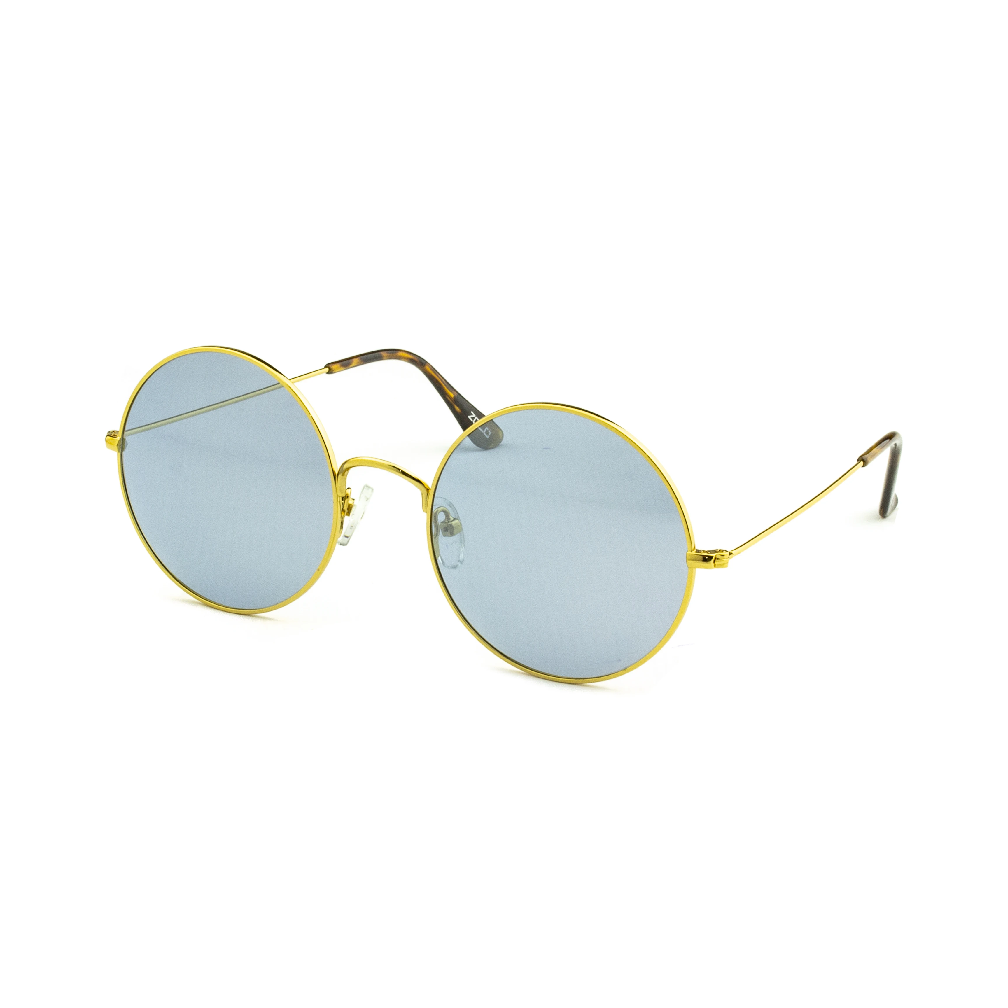 Zolo eyewear 17008 c3 золото/bluesoftmirror большие круглые поляризованные солнцезащитные очки