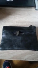 Tarjetero suave para hombre y mujer, Cartera de cuero con cremallera, para regalo, nuevo, fácil de llevar