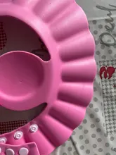 Los niños Cap impermeable del bebé seguro baño visera ajustable accesorios del Visor para baño proteger los ojos orejas traje de PVC 0-6 niños.
