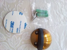 NAIERDI-Tope de puerta de goma de acero inoxidable, soportes de puerta ocultos sin perforación, sin clavos, montado en el suelo, Tope de puerta