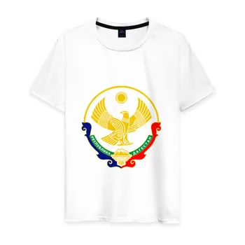 

Men's T-shirt cotton coat of arms of Dagestan