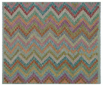 

Handmade Natural Afghan Tribal Rug Area Rug 170x198 Cm-5'7''X6'6''