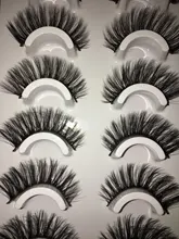 HBZGTLAD-pestañas postizas 3D, 2/4/16 pares, naturales, voluminosas, maquillaje, extensión de pestañas, seda