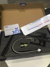 Tap Faucet-Mixer Sink Water-Purification Frap Dual-Handle Black Kitchen Rotation Letter-Design